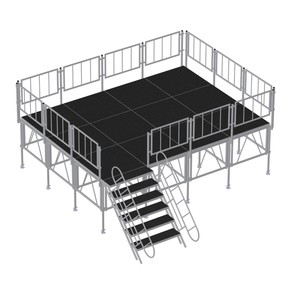 Aluminum Glass Wedding Decoration Stage