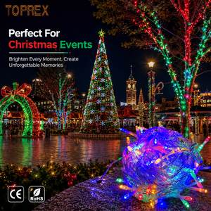 Flexible 100M LED String Lights Vibrant Multi-Color 220V Connectable Fairy Lights for Gigantic Holiday Tree Shopping Mall Decor