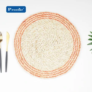 New Arrival Round Natural Placemat Corn Bran Table Mat for Summer Party Decorative