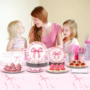 Butterfly & Floral Spring Paper Tableware Modern Kids' Birthday & Baby Shower Napkins & Decorations Christmas for Boys & Girls