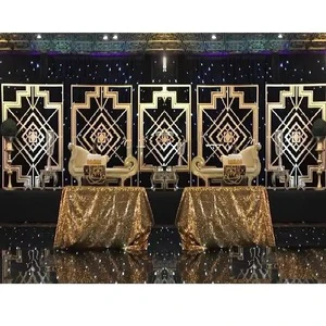 Buy Wedding Stage Background Stand Decoration Modern Wedding Metal Stand for Decor Wholesale Wedding Stage Metal Arch Stands