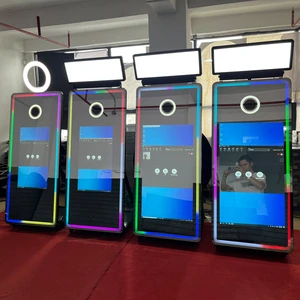 2026 Newest Mirror Photo Booth With Photobooth Machine Party Supplier Printer And Camera Selfie Digital Magic Mirror Photo Booth