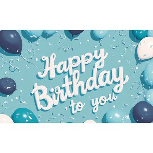 Large Happy Birthday Backdrop Banner Digital Printing Wall Party Decoration Banners