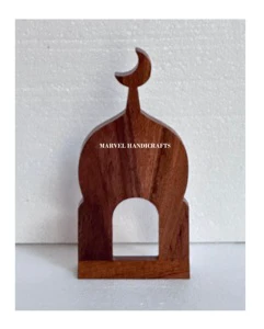 Ramadan Wood Craft Decoration for Home Eid Mubarak Supplies