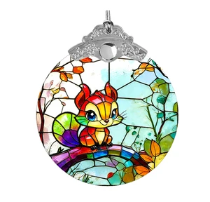 Customized Christmas Ornaments Glass Pendant Factory Wholesale Custom Sublimation Christmas Ornament Crystal Glass Blank