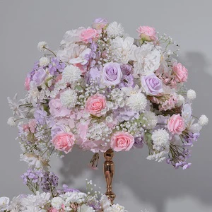 Wedding Artificial Silk Flower Ball Wedding Centerpieces Flower Table for Event Decor