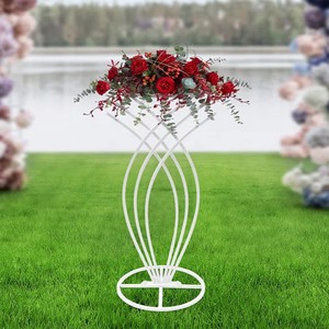 Walkway Wedding Table Fancy Centerpiece Flower Stand Backdrop Stand Metal Party Event Decoration Wedding Aluminum Carton