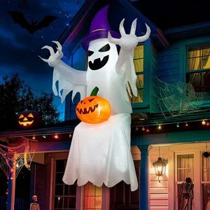 Halloween Inflatable Ghosts With Pumpkins Decorations