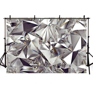 3D Photography Background Silver Sequins Diamond Fashion Light Metal Props Backdrop for Photo Studio Photozone Photophone