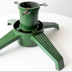 Premium Iron Christmas Tree Stand Strong Support Festive Tree Holder