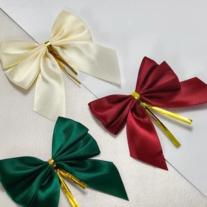 In-stock 2.5cm Wide Polyester Ribbon Bows for Wedding Clothing Decoration DIY Ties Holiday Accessories Christmas Ribbons