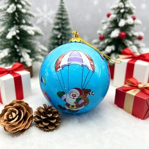 Christmas Tree Glass Ornaments, Personalized Holiday Decorations, Hand-painted Glass Christmas Balls