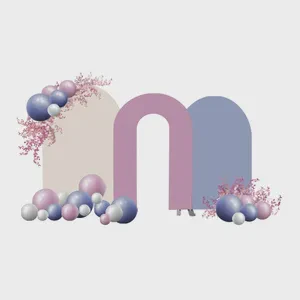 Newly Arrival Pink Open Arch Background Stand Decoration for Wedding Event Decorative Background Balloons Backdrop Decoration
