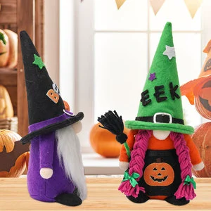 Hot Sale CI-209 Party Supplies Handmade Gnomes Doll Plush for Halloween Table Ornament Home Decorations