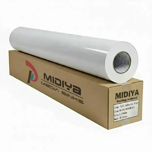 Custom White Glossy Self Adhesive Vinyl PVC Low Tack Removable Wedding Dance Adhesive Vinyl Roll Printing Advertising