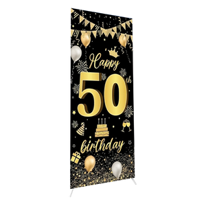 Birthday Family Party Fabric Backdrop Banner Decoration Photo Prop Banner Holiday Decorations