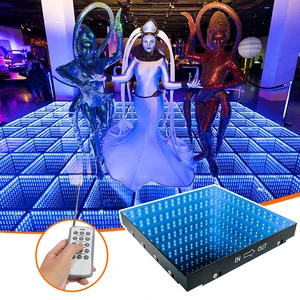 Hot Sale Glass Floor Stage Led Infinity Mirror Dance Floor Lights For Bar Wedding Disco Party Exhibition Runway Show
