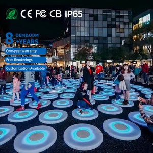 LED Rainbow Run DMX512 Interactive DJ Dance, Automatic Sensor Floor Tile Lights, Perfect For Holiday Shopping Malls And Parks