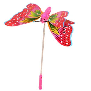 Novelty Toy: Electronic Music Butterfly Handheld Magic Wand Party Prop and Glow Stick