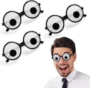 Googly Eyes Glasses Funny Shaking Costume Eye Glasses Novelty Shades Giant Googly Glasses for Party Adults Kids