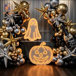 Wholesale LED RGB Marquee Letters 4ft Halloween Big Giant Letters Numbers For Party Supplies Event Decoration