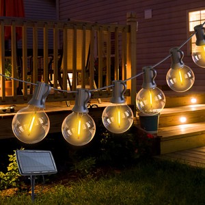 Outdoor High-Voltage Christmas LED String Lights Solar Powered Outdoor Lighting