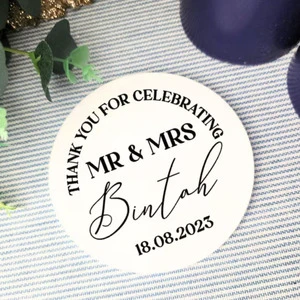 Personal Acrylic Wedding Coaster Cards Keepsake Baby Shower Guest Favor Custom Party Favors Family Name Place Cards 1 Color