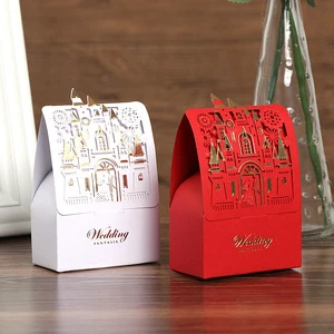 Brand New Wedding Theme Party Favors Paper Box Couple Love Party Decoration Candy Box Cake Party Supplies