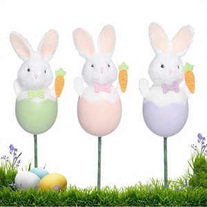 Cartoon Easter Bunny Handmade Home Decorations Spring Easter Party Decorations Supplies