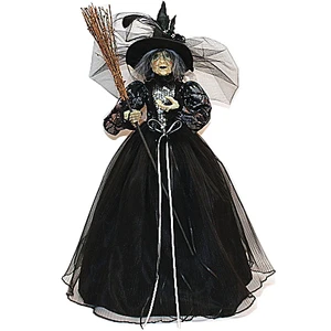 Wholesale Old Women Horrible Funny Halloween Demon Witch Toys Ornament Festival Decoration