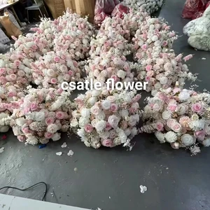 H-544 Decorative Flowers and Plants Wedding Event Table Centerpieces Artificial Silk Flower Ball Wedding Decorations Supplies