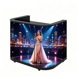 Full-color P2 P1.86 P2.5 Led Dj Booth Led Display For Music Festivals Customizable Shaped Dj Booth Table Led Display Screen