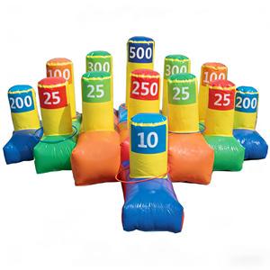 Commercial Inflatable Ring Toss Game-Eco-Friendly PVC Customizable Size High Capacity Custom Logo 3-Year Warranty Party Rentals