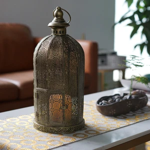 TRUST Islamic Metal Home Decor Lanterns For Ramadan Festival Hollowed-Out Design