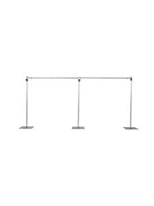 Custom Aluminum 6082-T6 Wedding Backdrop Stand Adjustable Heavy Duty Frame for Drapes Event Decoration