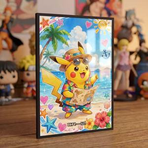 PY Pokemoned ArtBoard Tin Cards Accessoire New Product Launch Party Supplies Supplies Collectible Art Cards Boxes Board Games