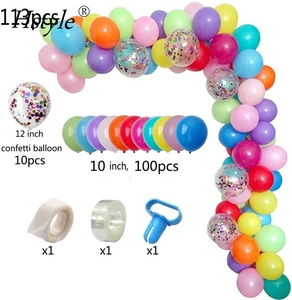 DIY Balloon Arch & Garland Kit 113Pcs Party Balloons Decoration Set Colorful for Baby Shower Wedding Birthday Organic Party