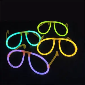 Glow Sticks Round Glow Eyeglasses Glow In The Dark Rave Party Glasses Birthday Wedding Favors