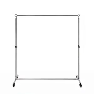 MIAOTU Adjustable Metal Wedding Background Stand with Wheels Portable Photography Backdrop Frame