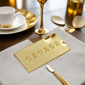 Unique Festival Restaurant Table Decoration Number-Shaped Name Cards for Party Wedding Place Card Holders
