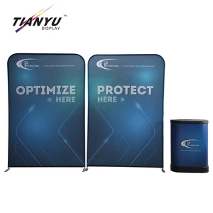 Portable Quick Setup Pillow Case Tension Fabric Banner Advertising Tradeshow Event Display Stand Backdrop for Birthday Party