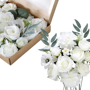 Wholesale Hot Selling Artificial Flowers with Stems,for DIY Wedding Bouquets Party Tables Decorations