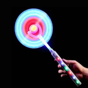 LED Windmill Spinner Toy Kids' Trending Light Magic Wand 360 Rotating Spinner Wand for Christmas New Year Gifts Parties