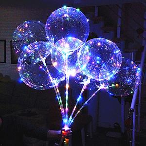 Wholesale Clear LED Bobo Balloons Set for Party Home Wedding Halloween Decor Non-Toxic Environment-Friendly School Christmas