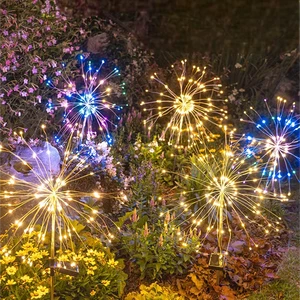 Solar LED Smoke String Lights Outdoor Waterproof Garden Party Decorative Lighting With Auto Sensor And Color Modes