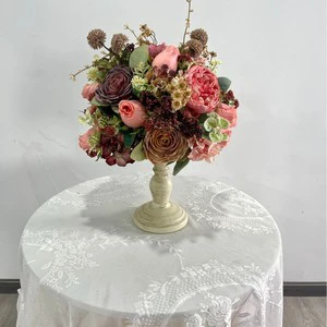 New 30cm European Style Flower Ball Wedding Table Candle Holder Decoration Floral Arrangement Simulated Artificial Plant