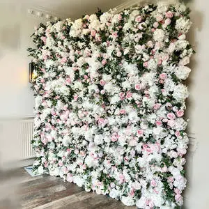 New Design Wedding Flower Wall Artificial Flower Artificial Floral Wall for Wedding Party Event Decoration