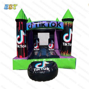 Custom Magic Tik Tok Bouncer Bouncy Bounce House Inflatable Answers Questions Party Game Gift Carnival Toy