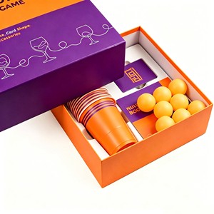 All-in-one Drinking Party Game Kit Funny Challenge Flash Cards Matching Shot Glasses Beer Pong Balls For Group Night Fun