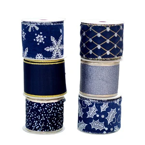 DIY Holiday Party Tree Wreath Crafts Home Decor Glitter Sequin Mesh Christmas Ribbon Roll Wired Edge